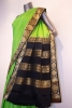 Traditional Contrast Pure Mysore Crepe Silk Saree